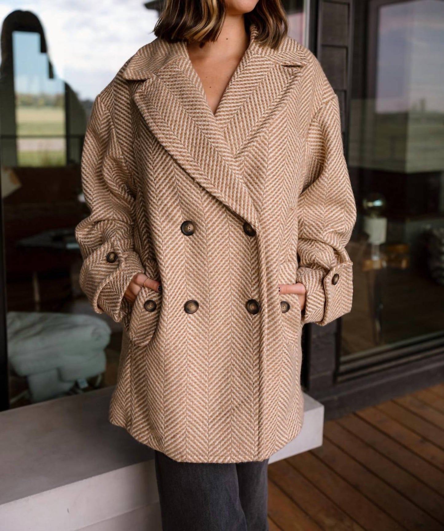 Free People - Ari Wool Peacoat