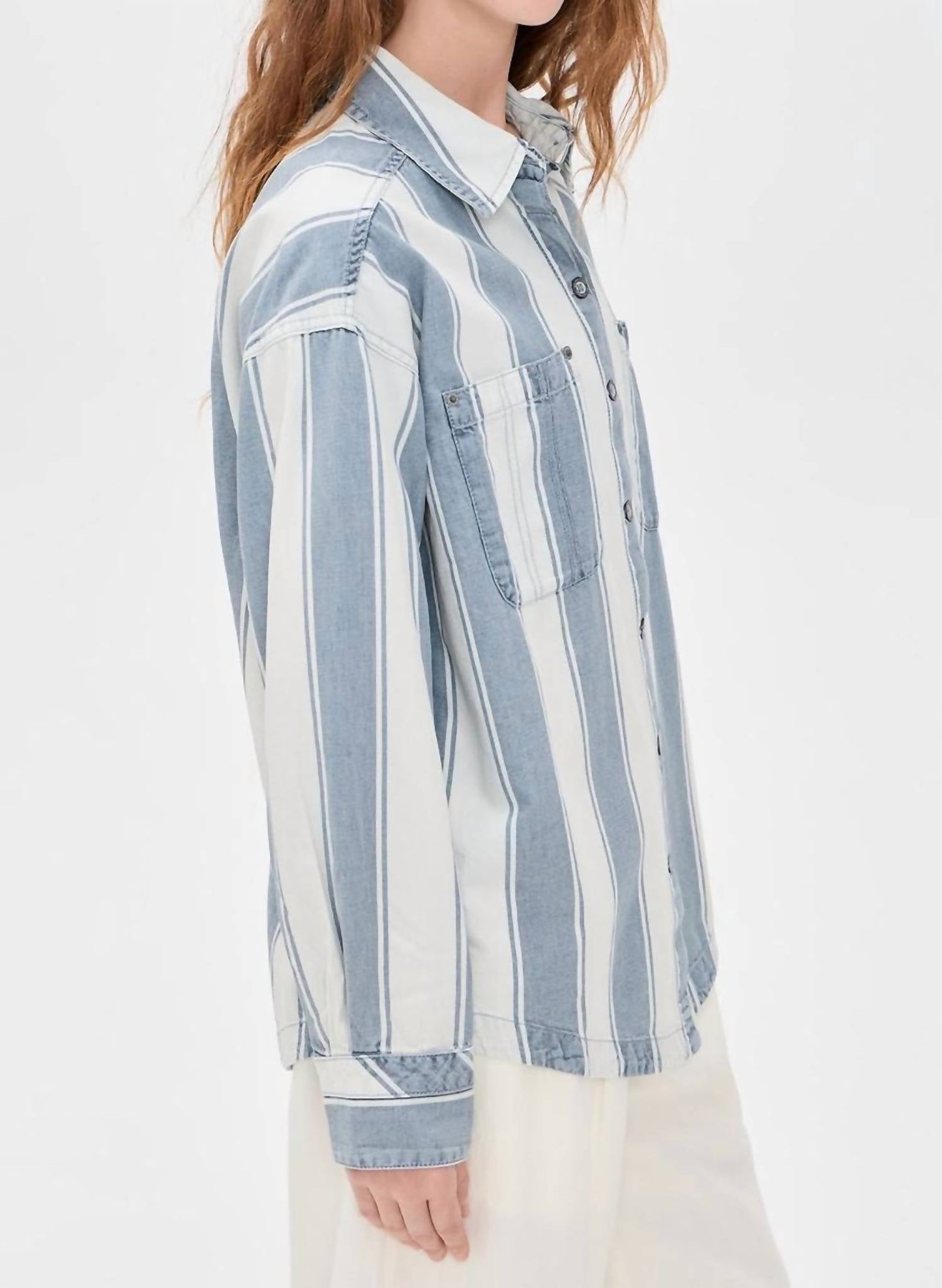 Free People - Crossroads Stripe Button Down Shirt