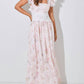 Baevely By Wellmade - Florence Floral Scallop Lace Maxi Dress