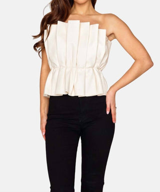 Buddylove - Giselle Pleated Strapless Top