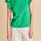 2.7 August Apparel - Sammie Ruffle Top
