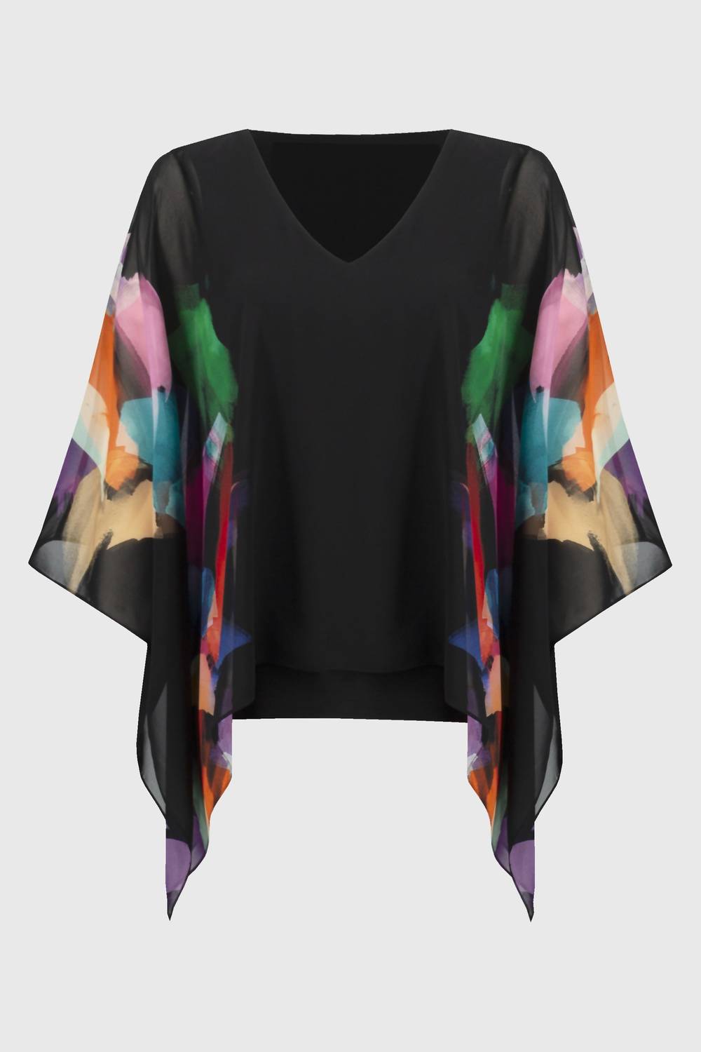 Joseph Ribkoff - Chiffon Abstract Poncho Top