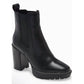 Tory Burch - Women's Carson 70mm Lug Sole High Heel Booties