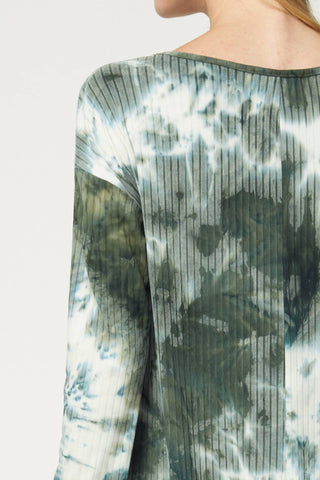 Entro - Tie Dye Ribbed Pocket Dress