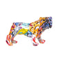Interior Illusions - Hand Painted Street Art Bulldog Standing Sculpture- 11" Long