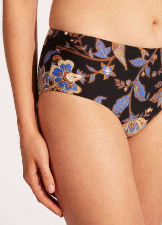 Seafolly - Silk Road Wide Side Retro Bikini Bottom