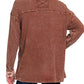 Zenana - Tori Waffle Knit Acid Wash Shacket