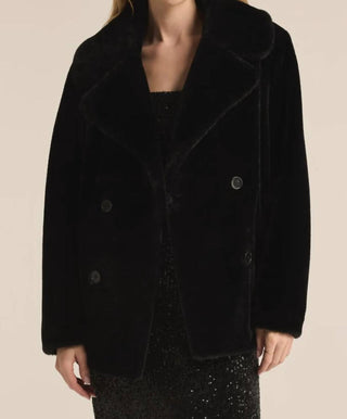 Z Supply - Gem Double Breasted Faux Fur Coat