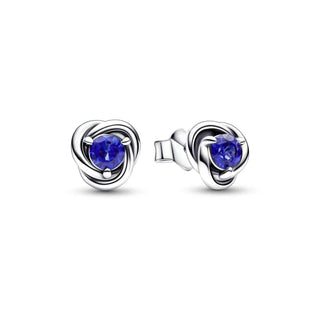 Pandora - Women's September Crystal Birthstone Eternity Circle Stud Earrings