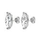 Diana M Jewels - 1.50 Cts Marquise Lab Diamond Stud Earrings