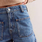 Free People - Bettie Sailor Patch Pocket Denim Shorts
