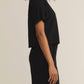 Z Supply - Sway Textured Cropped Short Sleeve Tee