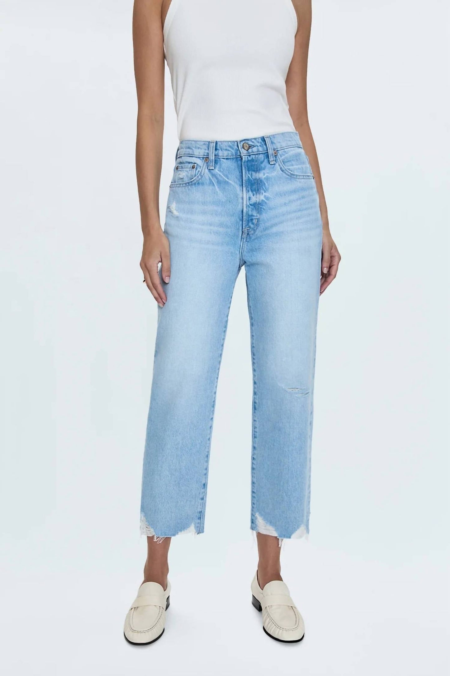 Pistola - Cassie Crop Super High Rise Straight Crop Jeans