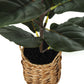 28" Tall Artificial Fiddle Tree Plant with Real Touch Leaves