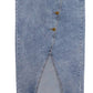 Recollection Brand - Women's Button Front Stretch Denim Midi Skirt