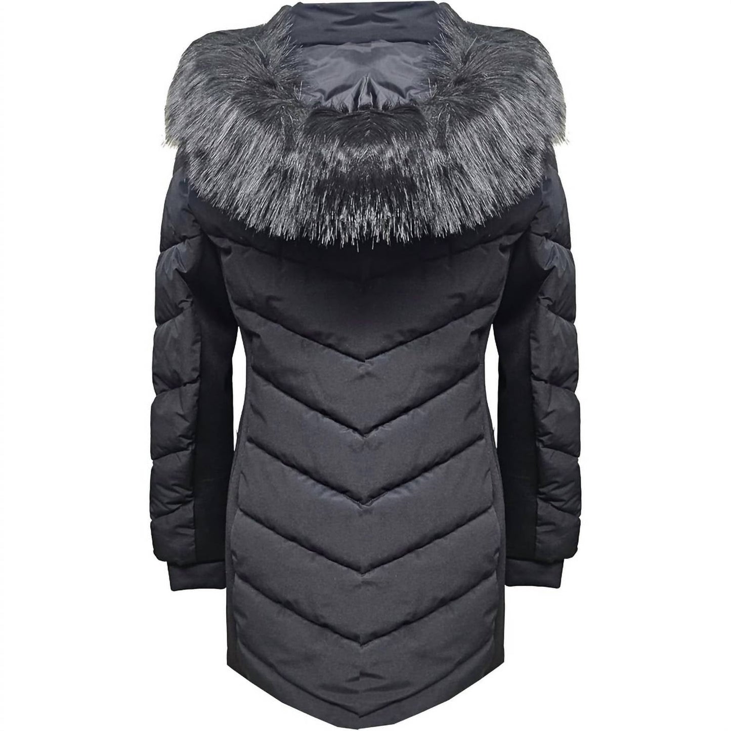 Michael Michael Kors - Women's Scuba Chevron Knee Length Coat