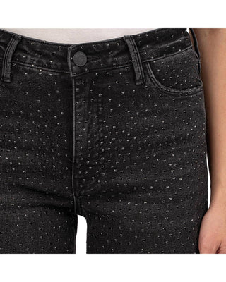 Kut From The Kloth - Meg High Rise Fab Ab Wide Leg Raw Hem Jeans