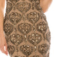 Aidan Mattox - Beaded Cap Sleeve Cutout Back Dress