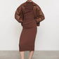 Enza Costa - Silk Rib Knit Twist Midi Dress