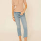 Promesa - Ribbed Knit V Neck Button Front Sweater Top