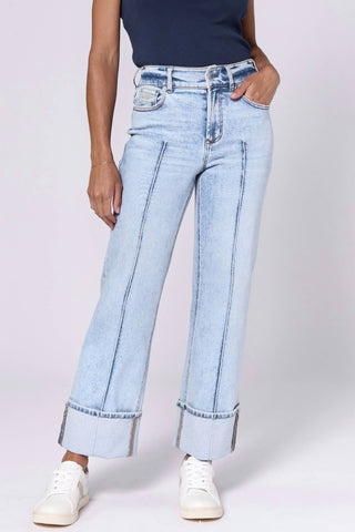 Dear John Denim - Holly High Rise Cuffed Straight Jean
