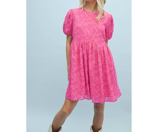 Wishlist - Textured Short Babydoll Dress