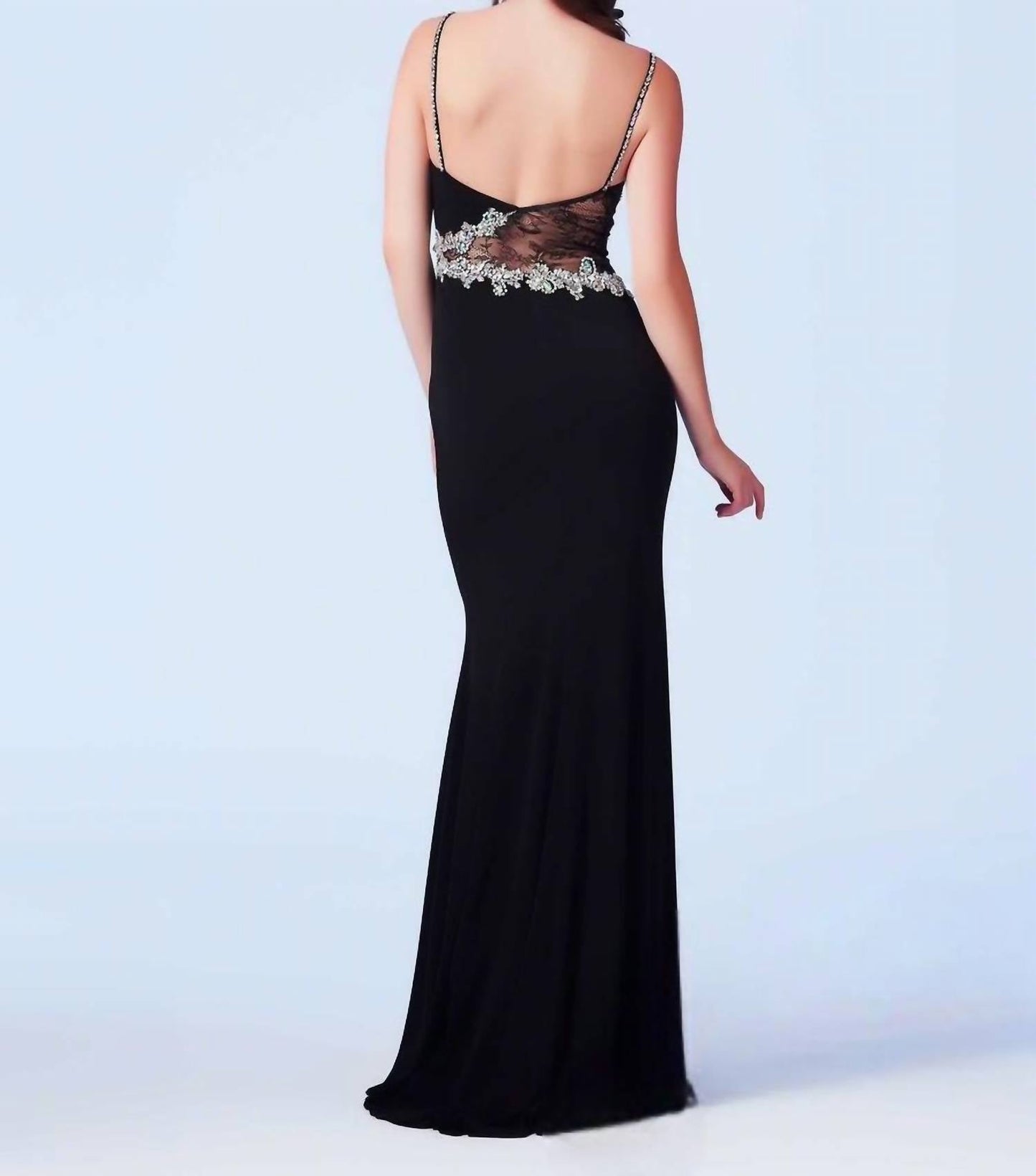 Mac Duggal - Beaded Illusion Gown