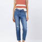 Judy Blue - Howdy High Waist Boyfriend Jeans With Stitched Seam Detail - Plus Size