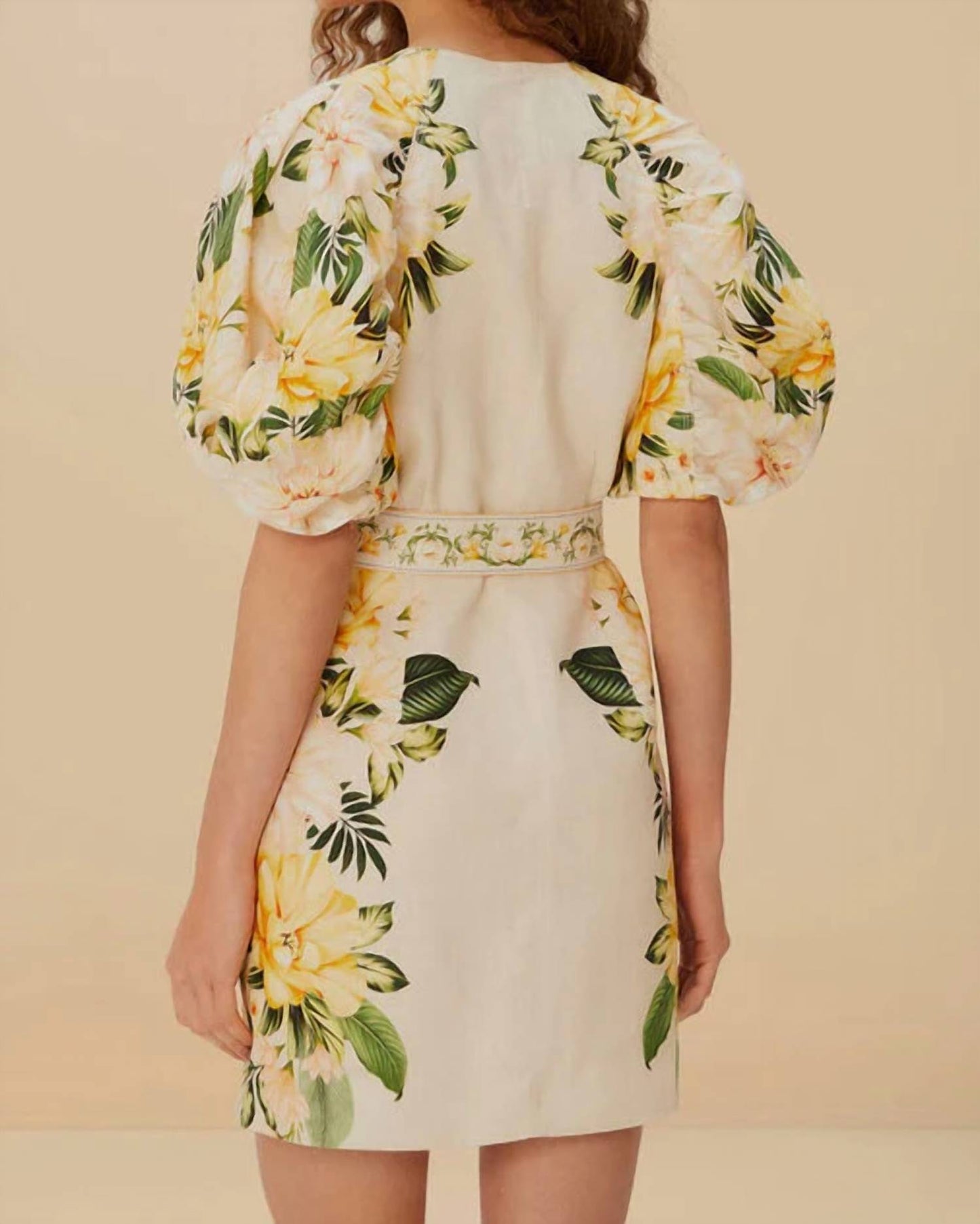 Farm Rio - GARDEN CASCADE MINI DRESS