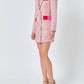 2.7 August Apparel - Premium Tweed Blazer Mini Dress