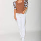 Thml - Ruched Print Sleeve Knit Top
