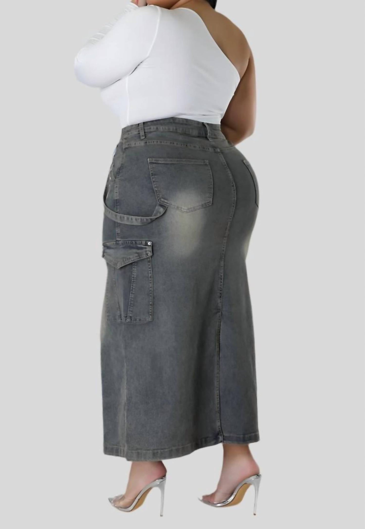 Good Time Usa - Denim Skirt - PLUS