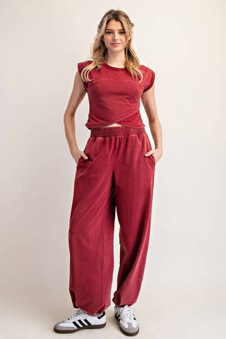 Ee:Some - Solid Pocket Jogger Sweatpants