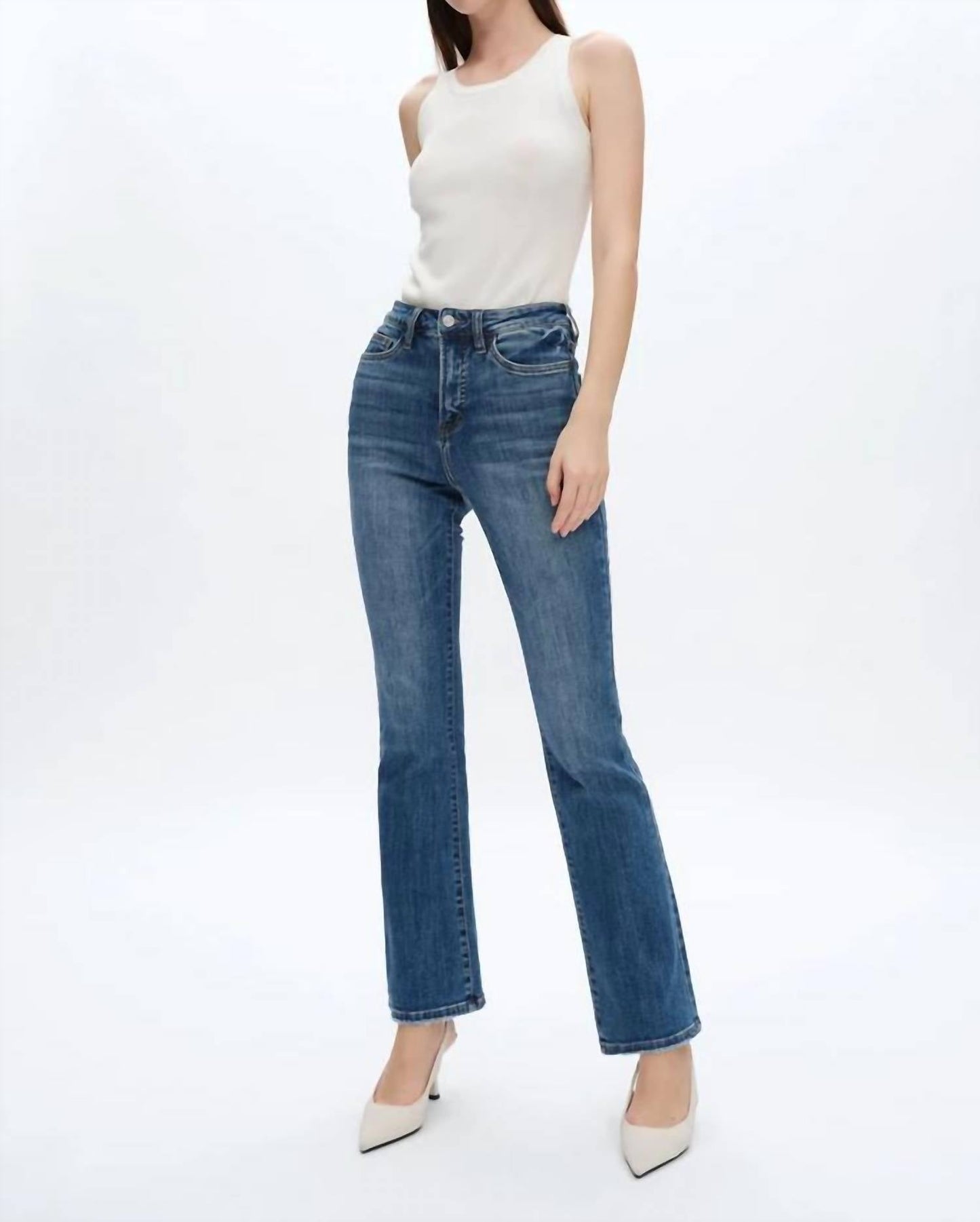 Bayeas - High Rise Bootcut Flare Jean