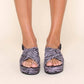 Intentionally Blank - Women's Sum Lilac Zebra Sandals