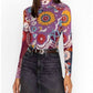 Johnny Was - REBECCA MESH MOCK NECK TEE
