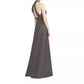 Alfred Sung - Halter Neckline Satin Twill Dress
