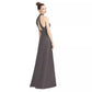 Alfred Sung - Halter Neckline Satin Twill Dress