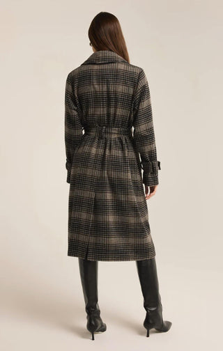 Z Supply - Jackie Plaid Trench Coat
