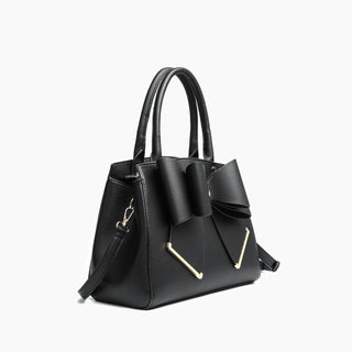 Like Dreams - Women's Poppy Bowtie Top Handle Satchel Bag