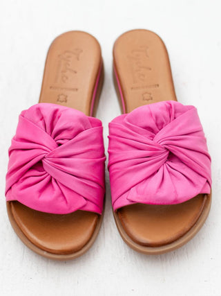 Tyche - Women's Sassy Leather Slide Sandal