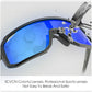 Aerodynamic Uv400 Sport Cycling Sunglasses with Mirrored Lenses
