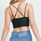 Wholesale Fashion Square - Crochet Lace Bralette With Bra Pads