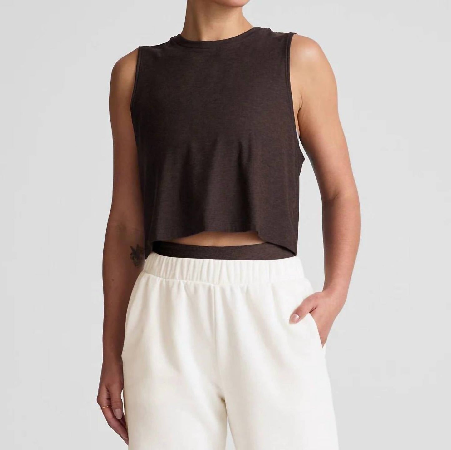 Beyond Yoga - Featherweight Minimal Cropped Tank