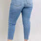 Judy Blue - Mid Rise Vintage Wash Slim Jeans
