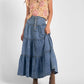 Elan - Ruffle Sleeve Tie Front Blouse