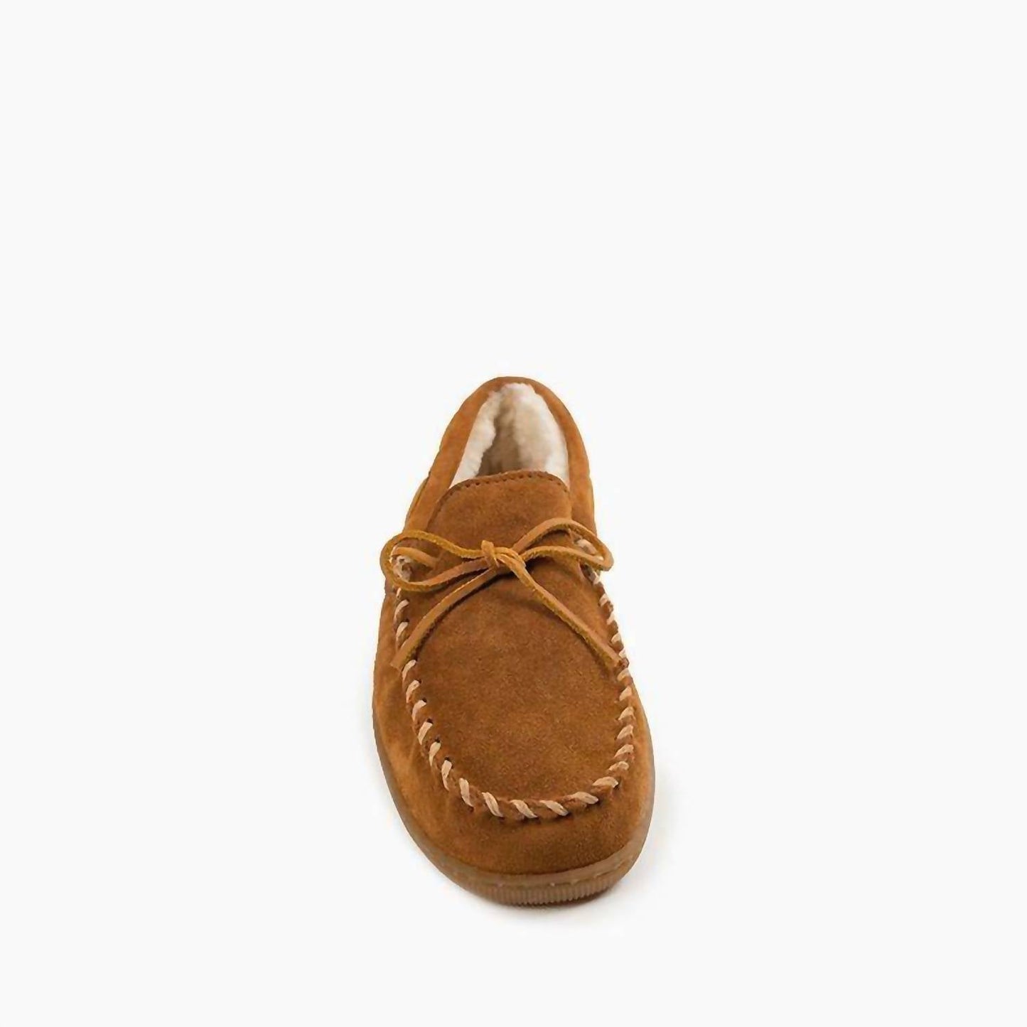 Minnetonka - Men's Pile Lined Hardsole Moccasin Shoes - Wide