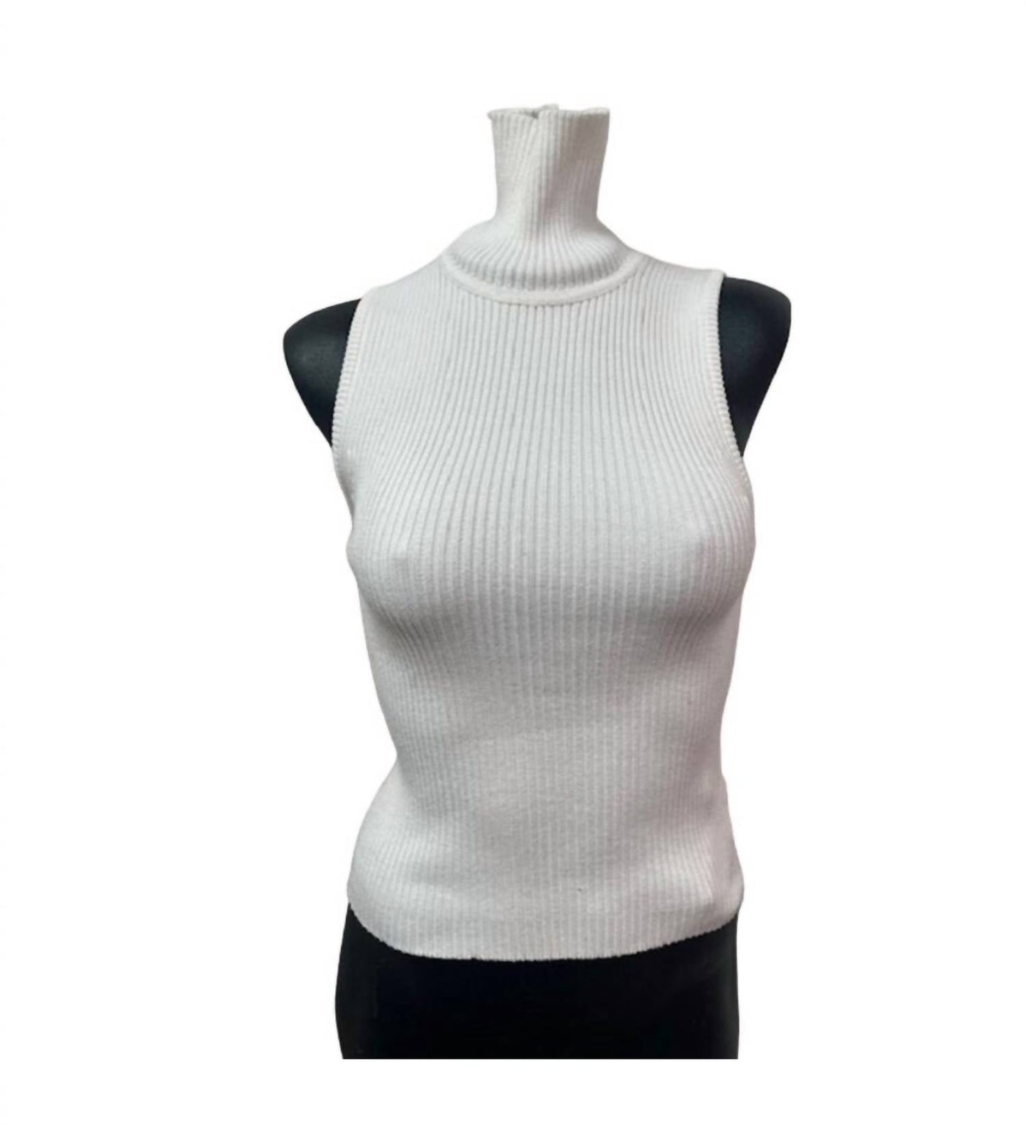 Nili Lotan - Inara Cotton Sleeveless Turtleneck Top