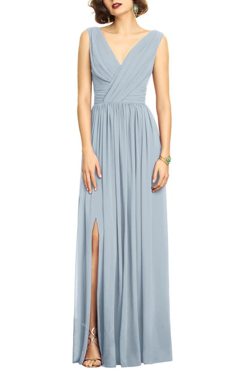 Dessy Collection Shirred Chiffon Gown