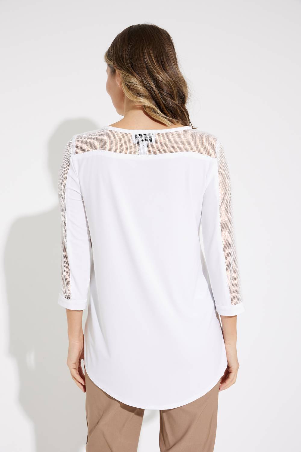 Joseph Ribkoff - Button Detail High-low Hem Top
